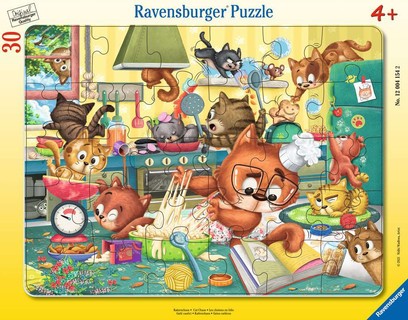 Puzzle cadre 30-48 p - Les chatons en folie
