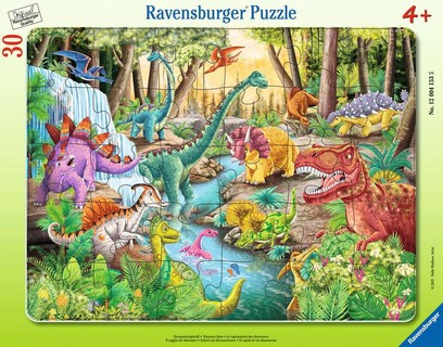 Puzzle cadre 30-48 p - Le rugissement des dinosaures