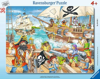 Puzzle cadre 30-48 p - L'attaque des pirates