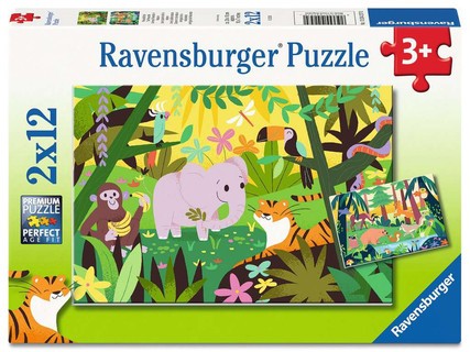 [12004257] Puzzles 2x12 p – Les copains de la nature