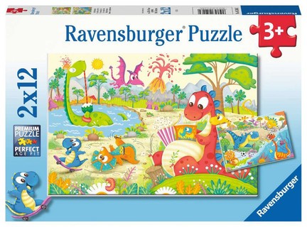 [00005246] Puzzles 2x12 p - Mes dinos préférés