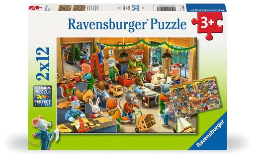 [12004047] Puzzles 2x12 p - L'atelier de Noël