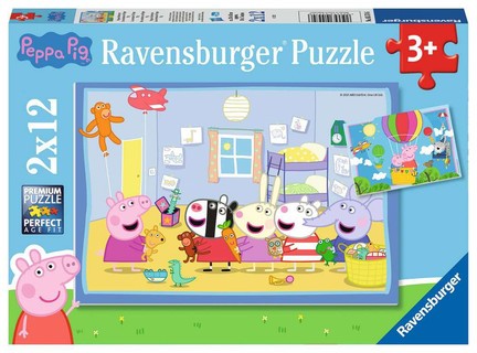 [00005574] Puzzles 2x12 p - Les aventures de Peppa Pig
