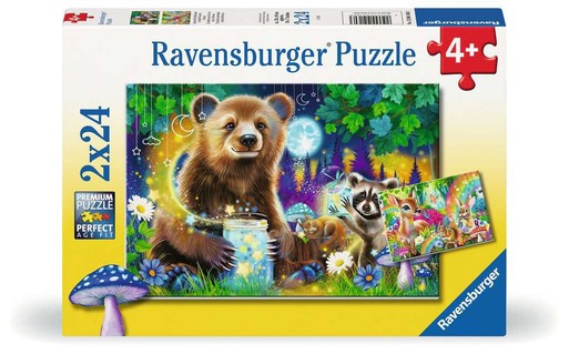 [12004160] Puzzles 2x24 p – Adorables amis des bois