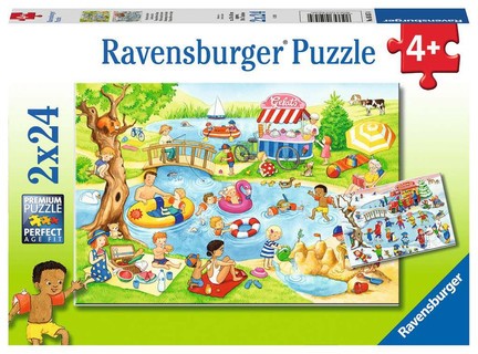 [00005057] Puzzles 2x24 p - Loisirs au lac