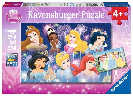 [00008872] Puzzles 2x24 p - Les princesses réunies / Disney Princesses