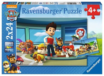 [00009085] Puzzles 2x24 p - Des museaux efficaces / Pat'Patrouille
