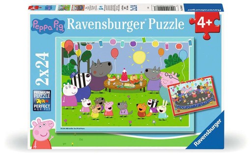 [12004018] Puzzles 2x24 p - Place à la fête ! / Peppa Pig