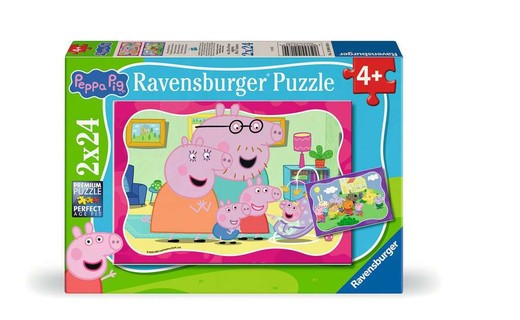 [12004184] Puzzles 2x24 p - Nouvelles aventures / Peppa Pig