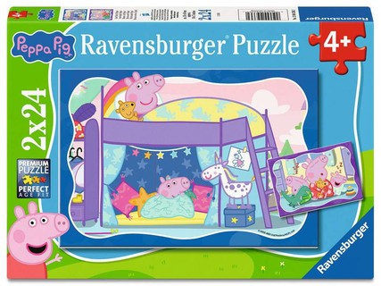 [12004336] Puzzles 2x24 p - Bonne nuit Peppa ! / Peppa Pig