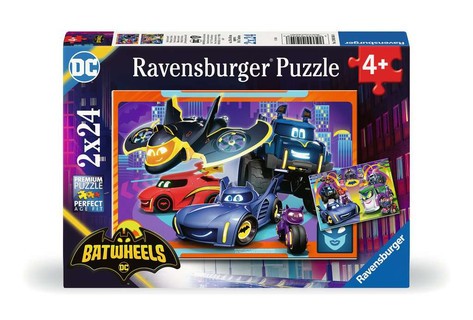 [12001054] Puzzles 2x24 p - Prêt pour l'action / Batwheels