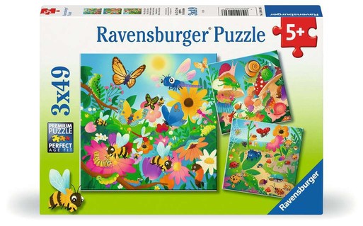 [12004130] Puzzles 3x49 p - Le monde des insectes