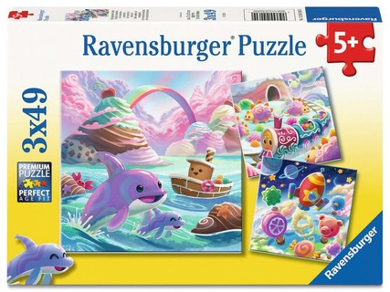 [12004260] Puzzles 3x49 p – Un monde de sucreries