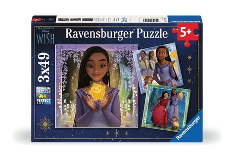 [00005702] Puzzles 3x49 p - Le souhait d'Asha / Disney Wish
