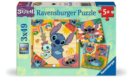 [12004114] Puzzles 3x49 p - Aloha ! / Disney Stitch