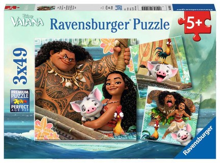 [00008004] Puzzles 3x49 p - La légende du bout du monde / Disney Vaiana