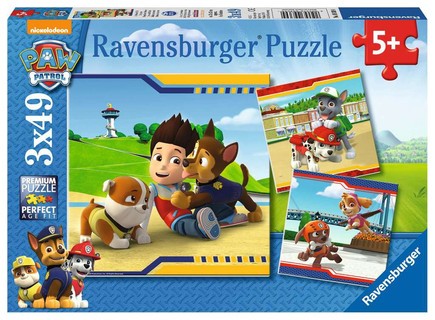 [00009369] Puzzles 3x49 p - Héros à fourrure / Pat'Patrouille