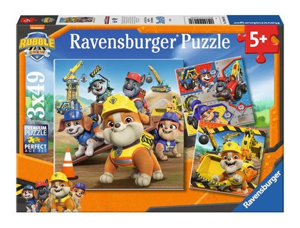 [12004168] Puzzles 3x49 p - Véhicules de travail / Rubben