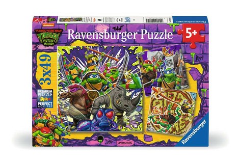 [12004012] Puzzles 3x49 p - Les Tortues Ninja en action