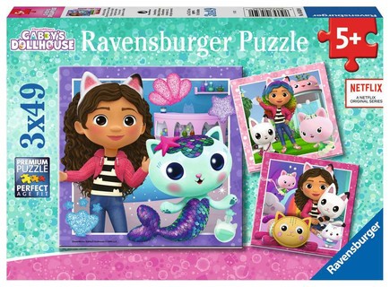 [00005659] Puzzles 3x49 p - L'heure de jouer avec Gabby / Gabby's dollhouse