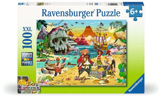 Puzzle 100 p XXL - Le trésor des pirates