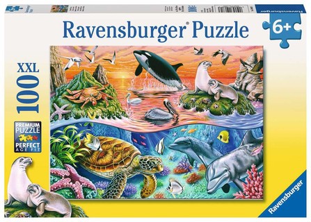 [00010681] Puzzle 100 p XXL - L'océan coloré