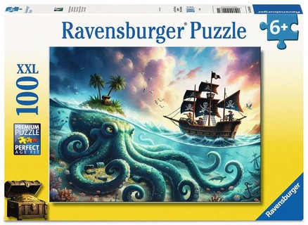 [12004263] Puzzle 100 p XXL - Le trésor du kraken