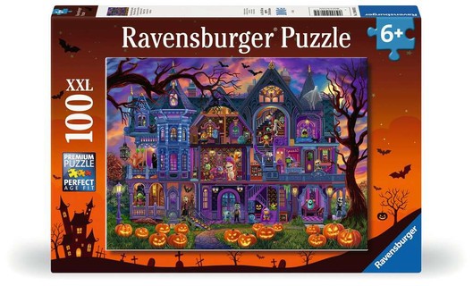 [12004070] Puzzle 100 p XXL - La maison des monstres