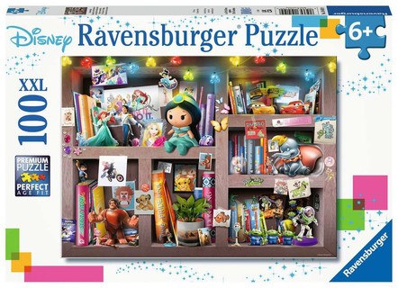 [00010410] Puzzle 100 p XXL - L'étagère du collectionneur Disney
