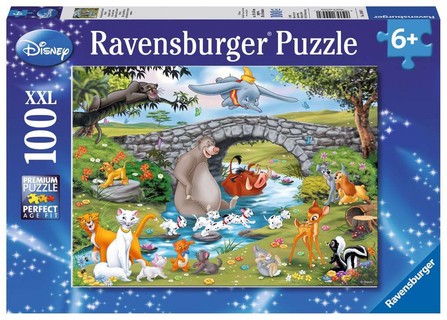[00010947] Puzzle 100 p XXL - La famille d'Animal Friends / Disney
