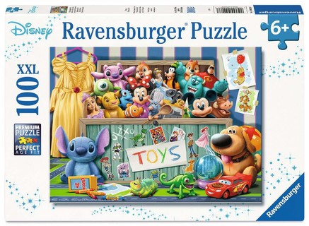 Puzzle 100 p XXL - Le coffre à jouets magique / Disney Pixar