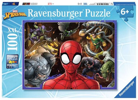 [00010728] Puzzle 100 p XXL - Courageux Spider-Man