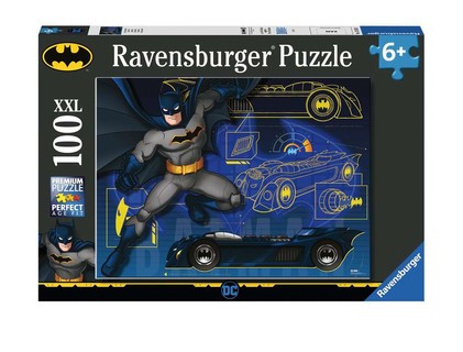 [00013262] Puzzle 100 p XXL - La Batmobile / Batman