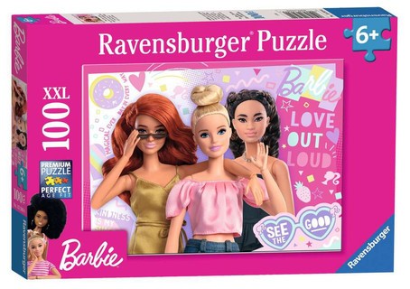 Puzzle 100 p XXL - Toujours voir le bon côté / Barbie