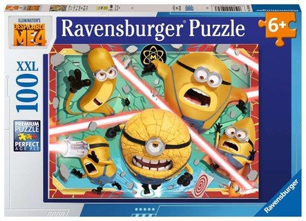 [12001062] Puzzle 100 p XXL - Temps impitoyables en vue / Moi Moche et Méchant 4