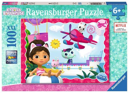 Puzzle 100 p XXL - L'aventure des chats ! / Gabby's dollhouse