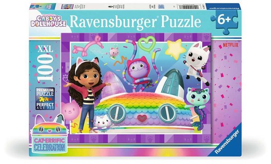 [12004117] Puzzle 100 p XXL - Une fête s'impose ! / Gabby's dollhouse
