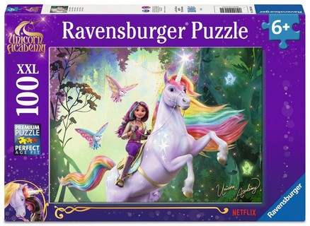 [12004164] Puzzle 100 p XXL - Sophia et Wildstar / L'école des licornes