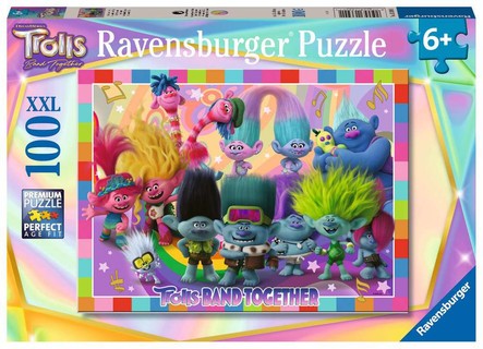 [00013390] Puzzle 100 p XXL - La bande des Trolls / Trolls 3