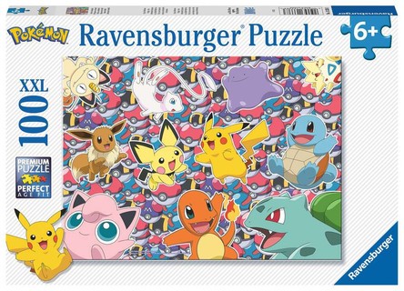 [00013338] Puzzle 100 p XXL - Prêt pour la bataille ! / Pokémon