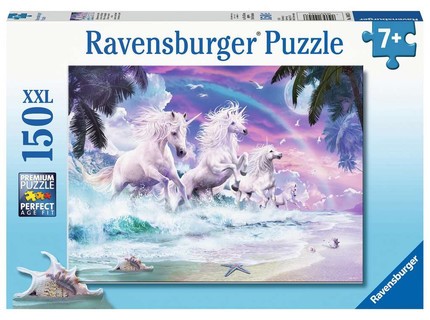 [00010057] Puzzle 150 p XXL - Licornes sur la plage