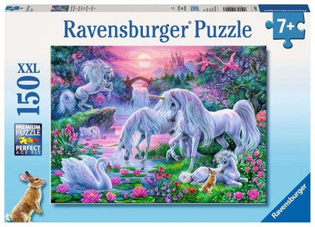 [00010021] Puzzle 150 p XXL - Licornes au coucher de soleil