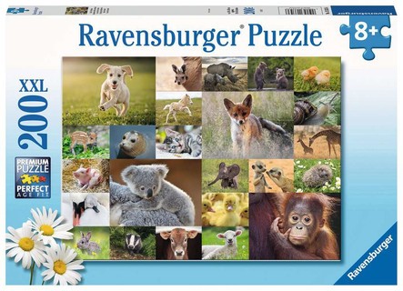 [00013353] Puzzle 200 p XXL - Adorables bébés animaux