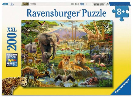 [00012891] Puzzle 200 p XXL - Animaux de la savane