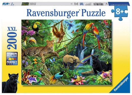 [00012660] Puzzle 200 p XXL - Animaux de la jungle