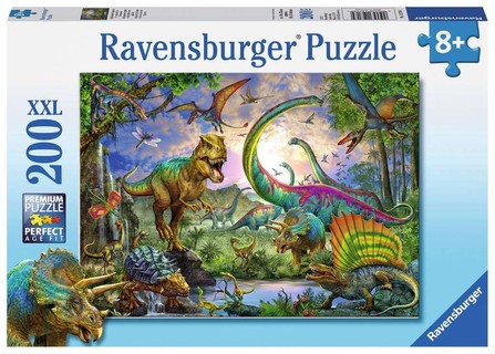 [00012718] Puzzle 200 p XXL - Le royaume des dinosaures