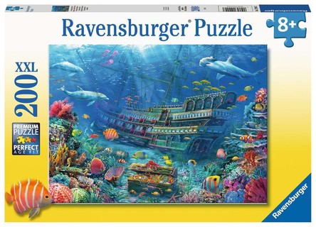 Puzzle 200 p XXL - Navire au fond de la mer