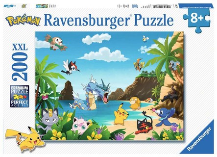 [00012840] Puzzle 200 p XXL - Attrapez-les tous ! / Pokémon