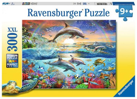 [00012895] Puzzle 300 p XXL - Le paradis des dauphins