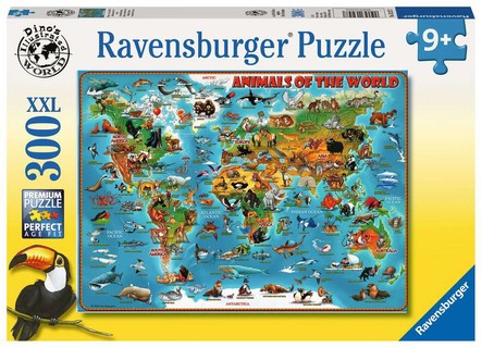 [00013257] Puzzle 300 p XXL - Animaux autour du monde